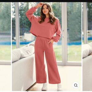 Cropped Knit Sweater Set